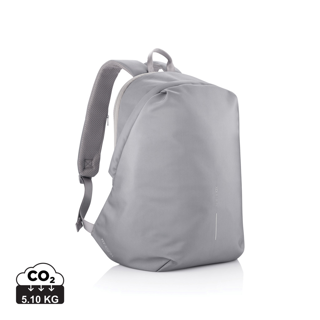 Sac à dos antivol personnalisé Bobby Soft gris et bleu